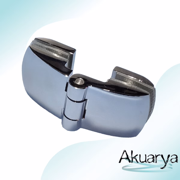 Bisagra vidrio vidrio cristal de 6mm-8mm. Repuestos para mamparas de ducha de Akuarya.com